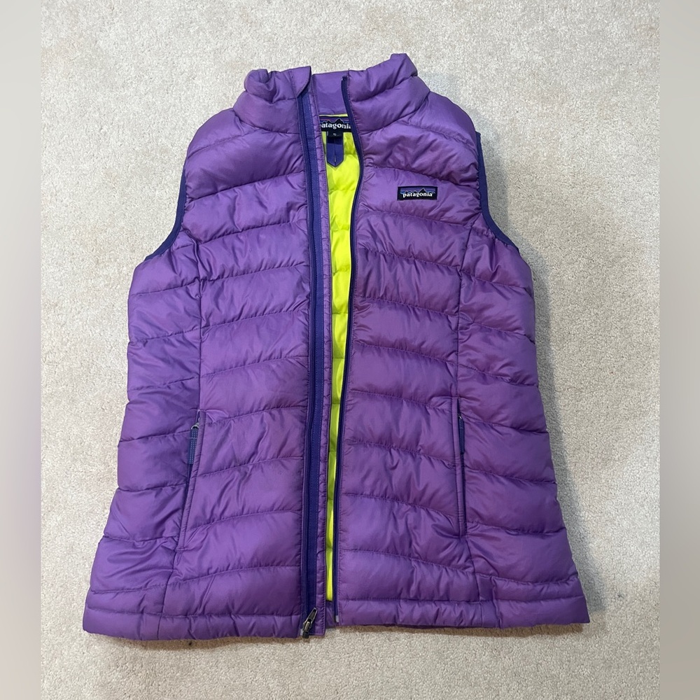 Patagonia Neon Yellow Puffer Vest
